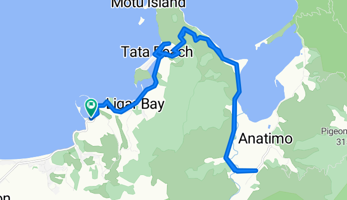 Route from Abel Tasman Drive 995, Tata Beach