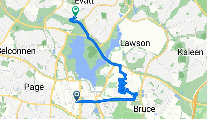 Belconnen to Evatt via Uni of Canberra