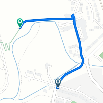 Route from 79 Greenburn Road, Aberdeen