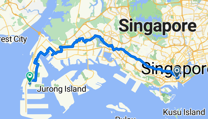 Shenton Way 3, Singapore to Tuas South Way, Singapore