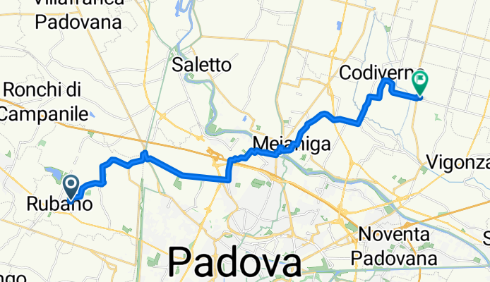 Da Via Jean Monnet, Rubano a Via Sant'Ambrogio 2/A, Pionca