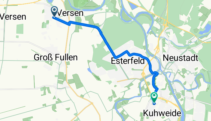 Dr.-Eberle-Straße 51, Meppen nach Am Hemberg 13, Meppen