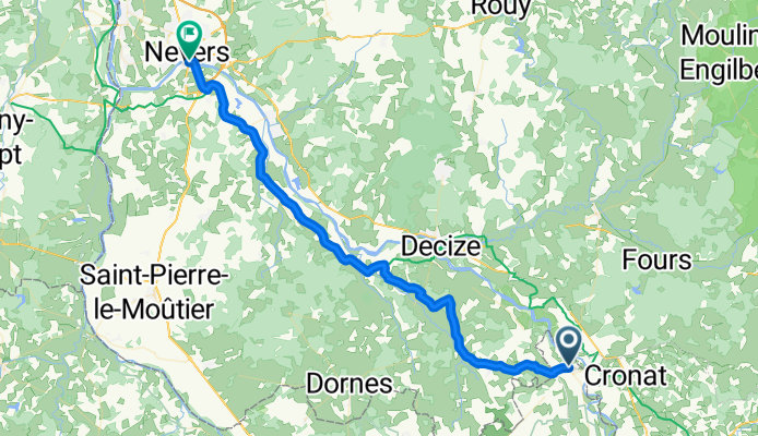 De Chemin des Terriens 6, Gannay-sur-Loire à Rue de la Jonction 3B, Nevers