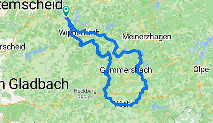Wiehl-Oberwiehl on GPSies.com