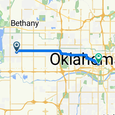 1414 Oakhill Ln, Oklahoma City to 415 Couch Dr, Oklahoma City
