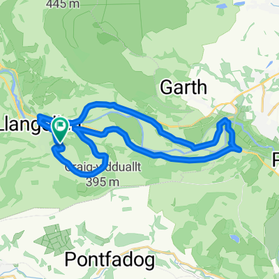 6 Maes Pengwern, Llangollen to 6 Maes Pengwern, Llangollen