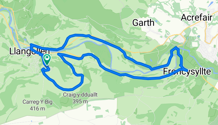 6 Maes Pengwern, Llangollen to 6 Maes Pengwern, Llangollen
