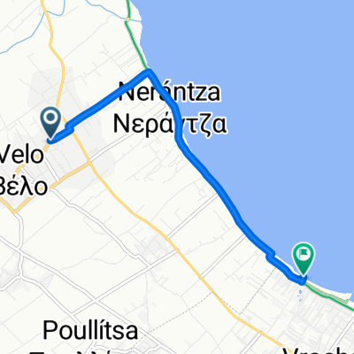 Route from Plateia G. Kariofylli, Velo