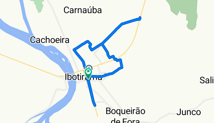 De Rua Antonio Nelson São Barbosa, 220–300, Ibotirama a Avenida João Alves Martins, Ibotirama