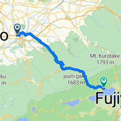 Kofu to Oishi Park, Fujikawaguchiko