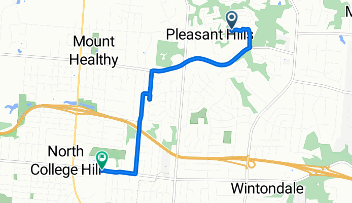 1028 Lost Crossing, Cincinnati to 1533 W Galbraith Rd, North College Hill