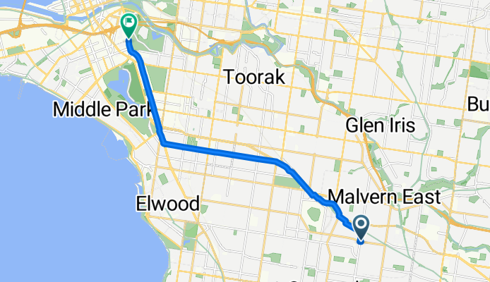 Koornang Road, Carnegie to Dorcas Street 17, South Melbourne