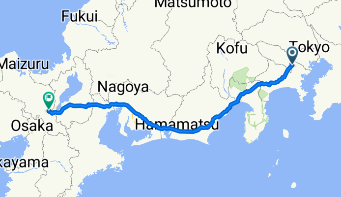 ２丁目 ２５, 川崎市 to ４４２−１, 京都市