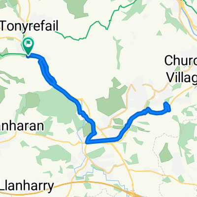 1 Elizabeth St, Porth to 5 Pembroke St, Porth