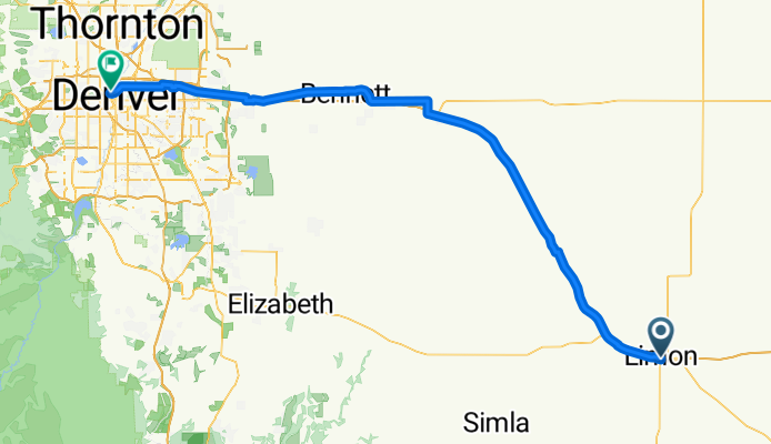 Q Limon CO to Denver CO