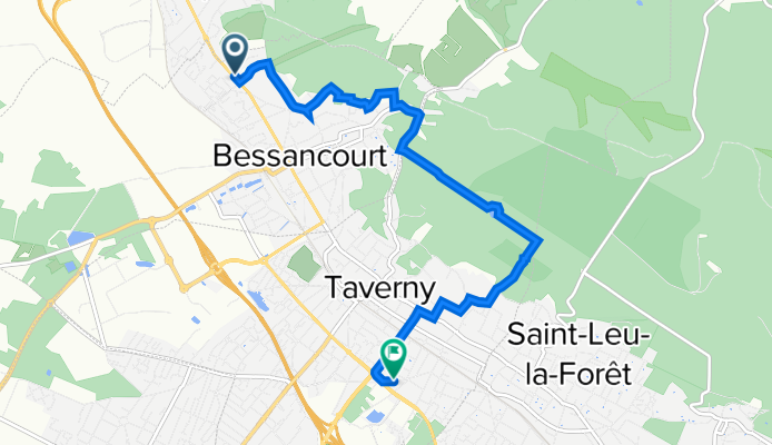 De 122 Avenue de la République, Bessancourt à 41 Rue de Montmorency, Taverny