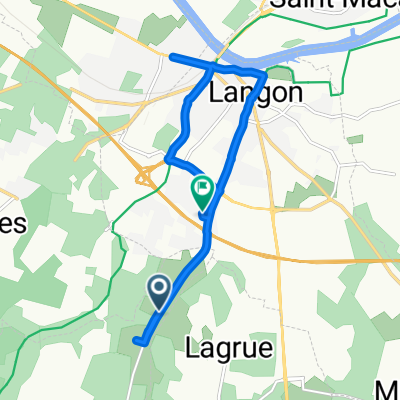 Itinéraire à partir de D222, Roaillan