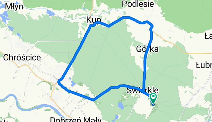 Świerkle-Brynica-Kup-Dobrzeń W.-Brzezie-Świerkle