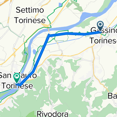 Da Via Trieste 4, Gassino Torinese a Via del Porto 1E, Bertoulla