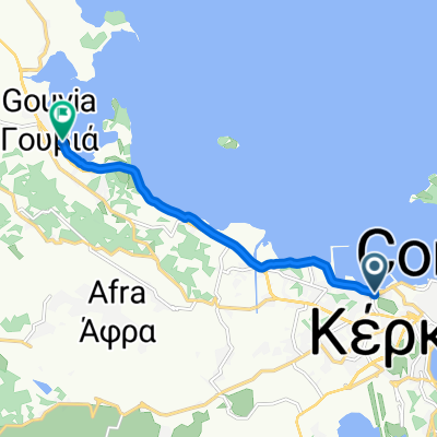 Σπύρου Μουρίκη 3, Κέρκυρα to Παλαιοκαστρίτσας, Κοντόκαλι