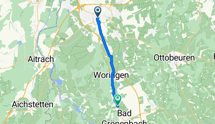 Roßmarkt, Memmingen nach Allgäuer Straße 1, Bad Grönenbach