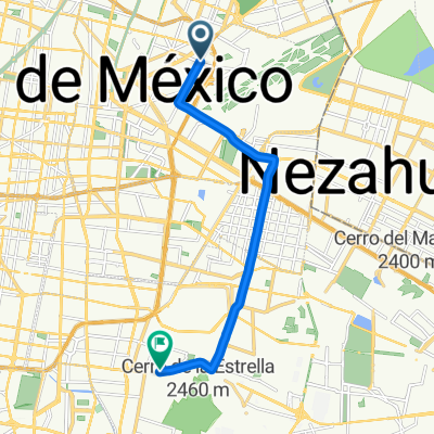 De Calle Norte 172 393–399, Ciudad de México a Eje 8 sur Calzada Ermita Iztapalapa 950, Ciudad de México
