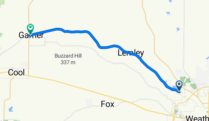 Route to 2304 FM-113, Weatherford