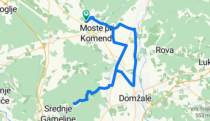 Kamnik - Rašica - Mengeš - Komenda