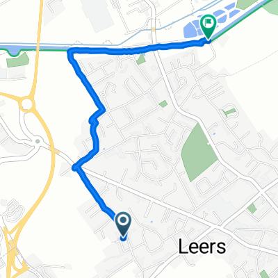 De 49 Rue de la Dédicace, Leers à Allée des Pêcheurs, Leers