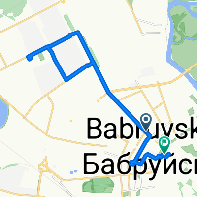 От улица Пушкина д.251, Бобруйск до улица Тухачевского 3, Бобруйск