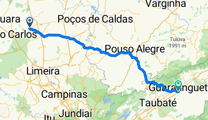 De Rua Pedro Alcântara Camargo 320 a BR-488 251