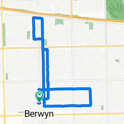 Oak Park Avenue 1924, Berwyn to South Oak Park Avenue 1924, Berwyn