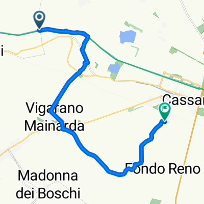 Percorso per Via Ladino 197B, Porotto-Cassana