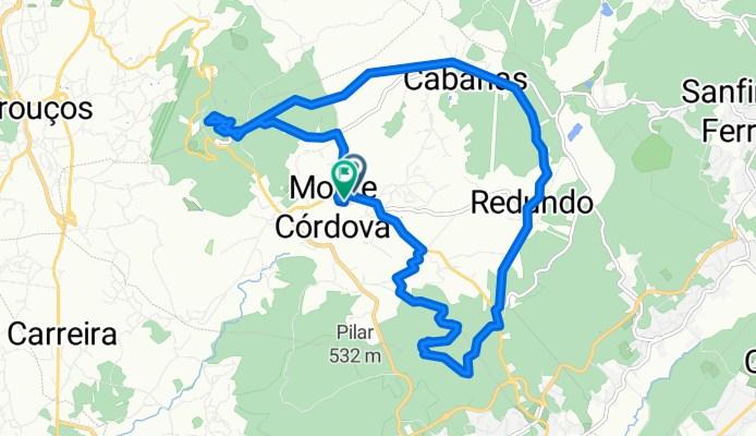 De Rua Albino Sousa Cruz 10–28, Santo Tirso a Rua Camilo Castelo Branco 1292, Santo Tirso