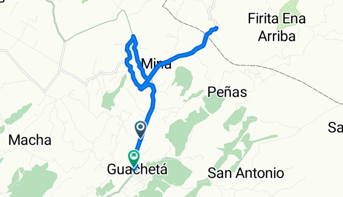 Quebrada onda       De Guachetá a Carrera 5 4-1, Guachetá