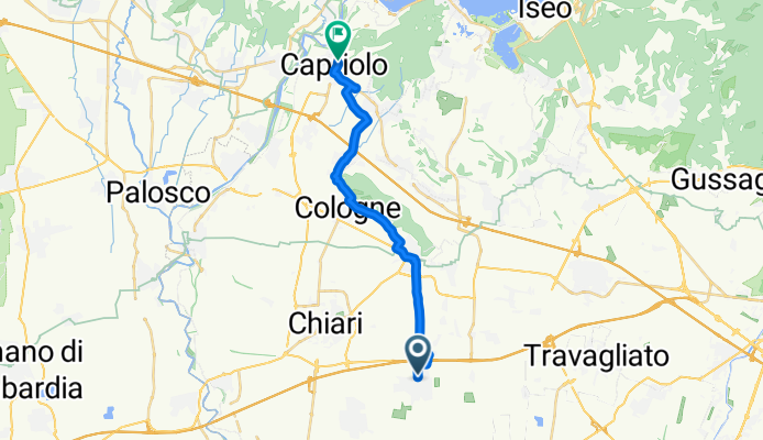 Da Via Enrico Berlinguer 2, Castrezzato a Via Vittorio Emanuele 131, Capriolo