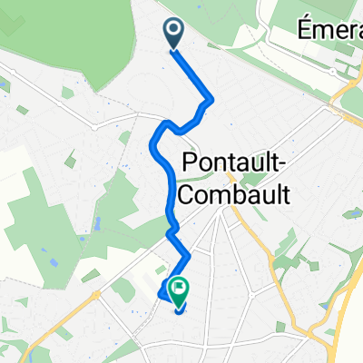 De 85B Rue du Bois Saint-Martin, Pontault-Combault à Place du 19 Mars 1962, Pontault-Combault