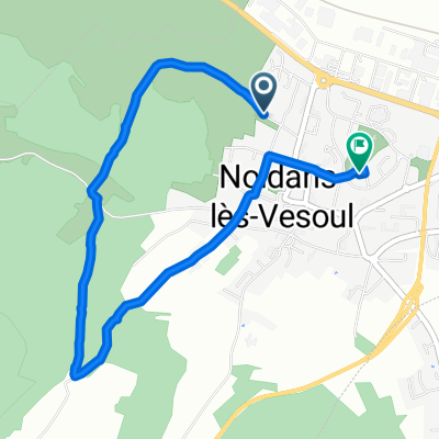 De 5 Rue du Pertuis Guillaumet, Noidans-lès-Vesoul à 3 Rue des Chardonnerets, Noidans-lès-Vesoul