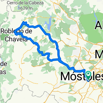 Fuenlabrada-Villaviciosa-Quijorna-Fresnedillas-Robledo-Zarzalejo-Valdemorillo-Brunete-Villaviciosa-Fuenlabrada.