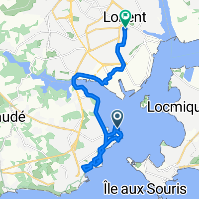 Itinéraire vers 16ter Rue de la Belle Fontaine, Lorient