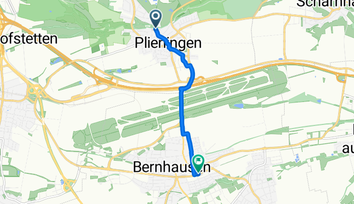 Paracelsusstraße 19, Stuttgart nach Karlstraße 60, Filderstadt