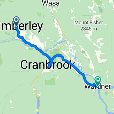 TCT Area/Kimberley to Wardner