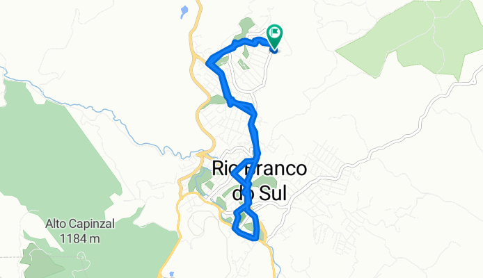De Rua Eros Ruppel Abdalla, 359–489, Rio Branco do Sul a Rua Eros Ruppel Abdalla, 366–498, Rio Branco do Sul
