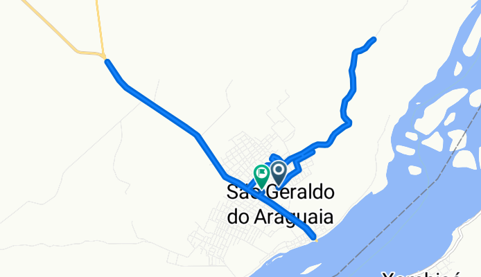 De Rua Sandoval Feitosa, 313–381, São Geraldo do Araguaia a Rua Laranjeiras, 90–228, São Geraldo do Araguaia