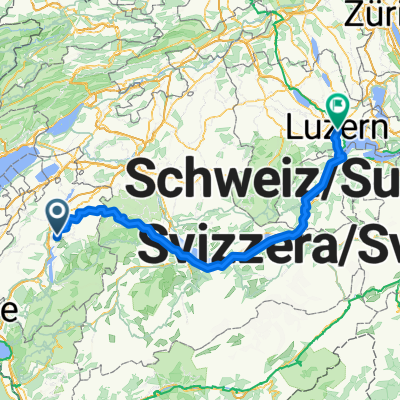 Arconciel - Luzern (via Thun)
