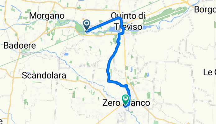 Da Via Monsignor Lorenzo Tognana 109, Santa Cristina a Via Francesco Petrarca 10/B, Zero Branco