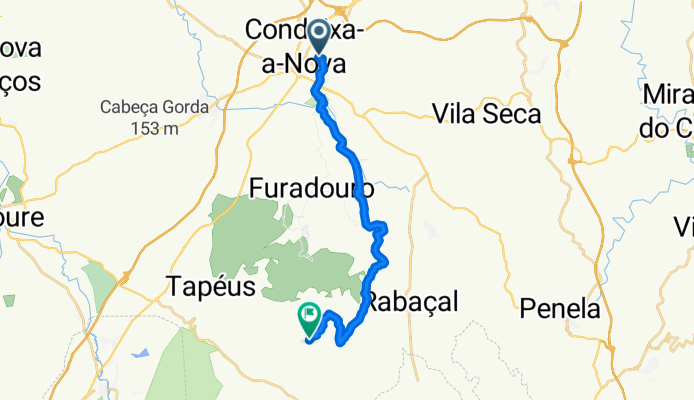 De Rua do Mercado 1, Condeixa-a-Nova a Rua Barreiro 40