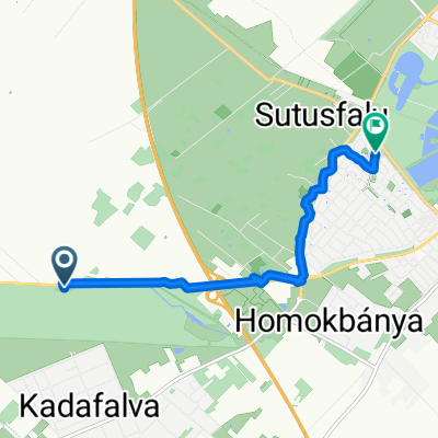 Felsőcsalános tanya 5, Kecskemét to Széktó utca 1, Kecskemét