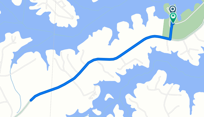Hyco Lake Bike Route
