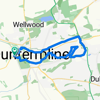 Route to 5 Urquhart Crescent, Dunfermline